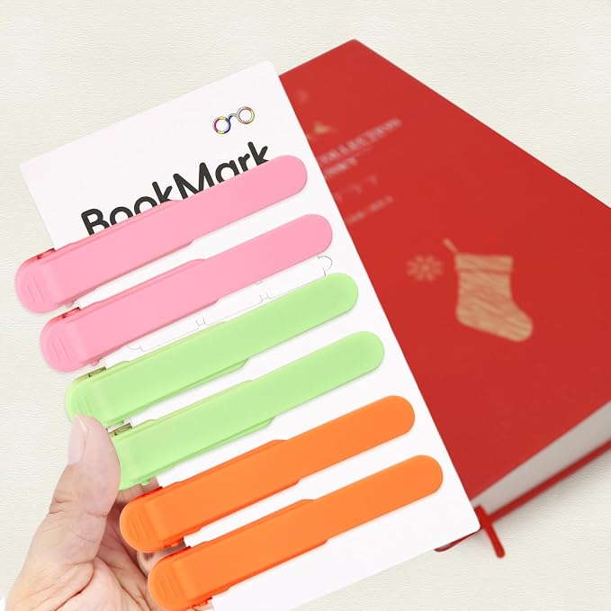 SMUK 6pcs Smart Bookmark, Silicone Automatic Book Marks - Image 5