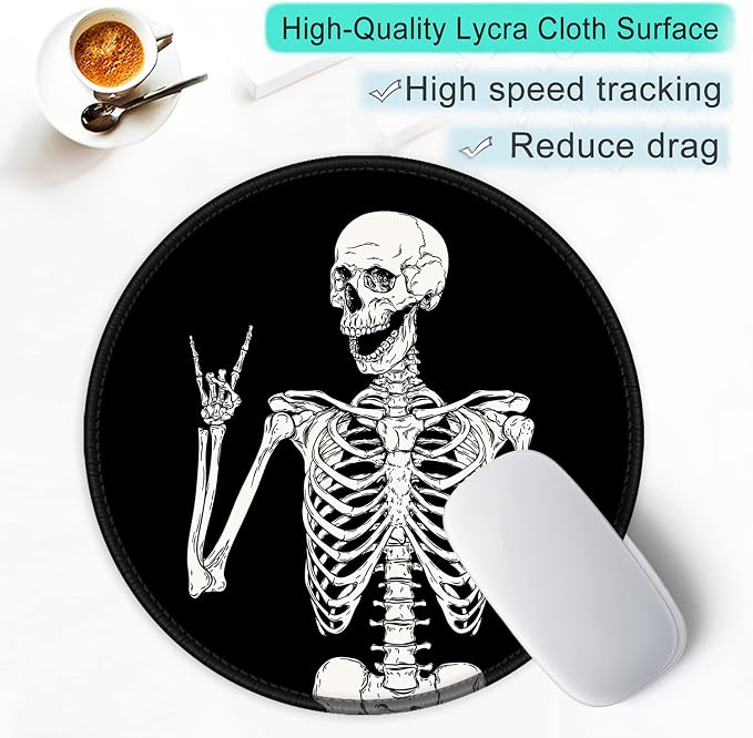 ITNRSIIET Round Mouse Pad with Stitched Edge Premium-Textured Waterproof - Image 6