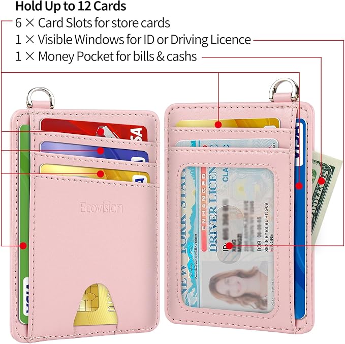 Slim Minimalist Front Pocket Wallet, RFID Blocking Credit Card Holder Wallet - Image 6