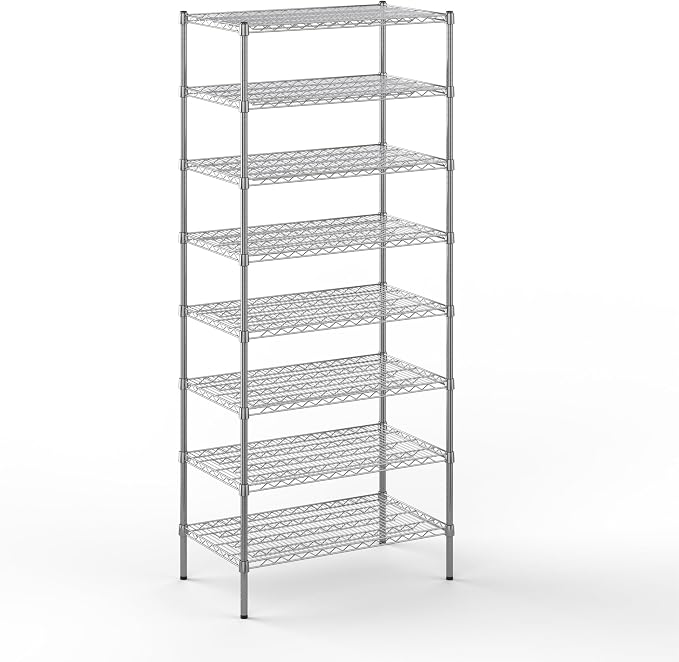Regal Altair 21" Deep x 36" Wide x 86" Height Wire Shelving Kit | 8-Tier | NSF by Regal+Altair