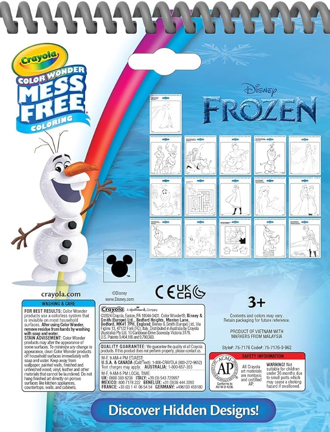 Crayola Disney Color Wonder Bundle, Toddler Mess Free Activity Pads & Markers - Image 7