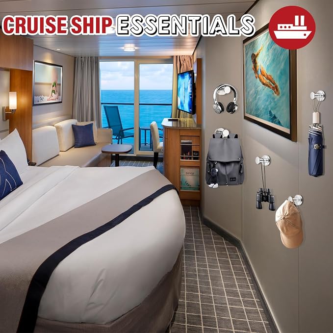 Buelkmag Magnetic Hooks for Cruise Cabins, Magnetic Coat Hook, Heavy Duty - Image 6