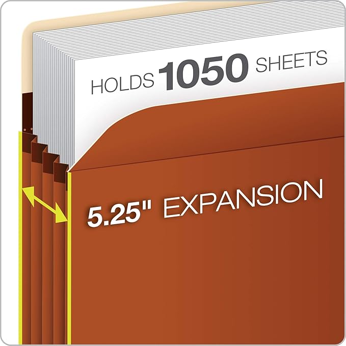 Pendaflex Expanding Accordion File Pockets, Extra Durable, Expands 5.25" - Image 2