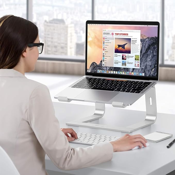 OMOTON Laptop Stand, Detachable Laptop Mount, Aluminum Laptop Holder Stand - Image 7