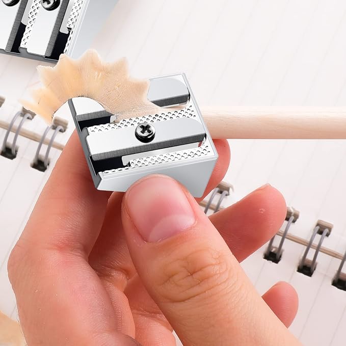 cobee 10 Pcs Pencil Sharpener, Handheld Metal Pencil Sharpener - Image 4