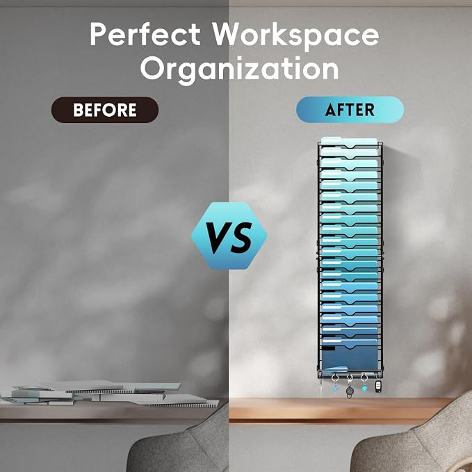 20-Tier Wall File Organizer - Image 8