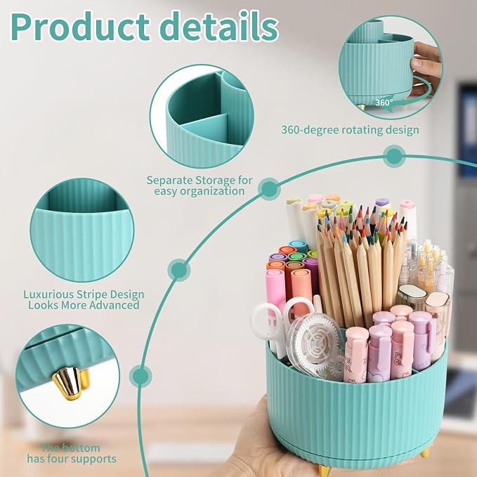 Camelmother 360°Rotating Pen&Pencil Holder - Image 4