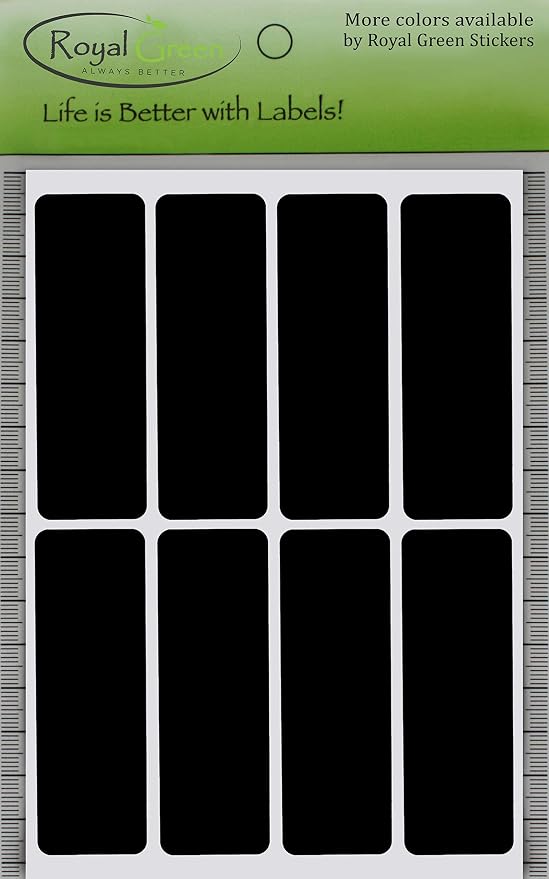 Royal Green Rectangular Stickers Color Coded Write on Labels - Image 7