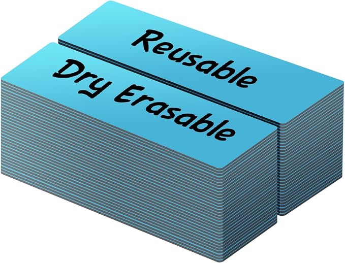 LLPT Dry Erase Magnetic Labels, 0.5" x 2" 50 Packs by LLPT-AllAboutAdhesiveTapes