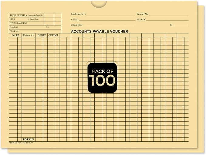 Accounts Payable Voucher Envelopes IN – General Accounting Style by Unknown