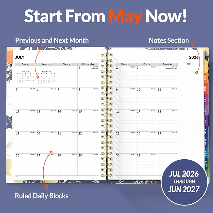 SUNEE 2026-2027 Appointment Book, Quarter-Hourly, Weekly & Monthly - Image 3