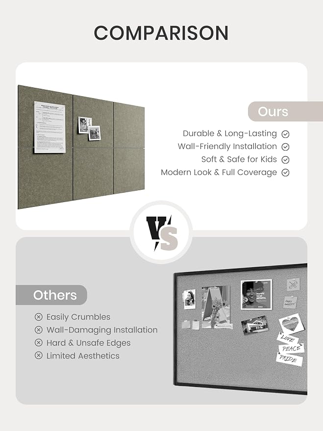 Bumusty Large Cork Board 36" x 24" Alternative - Image 7