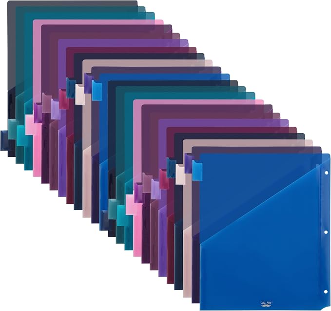 Mr. Pen- Binder Dividers with Pockets and Tabs, 24 Pack | Pocket Dividers by MrPen