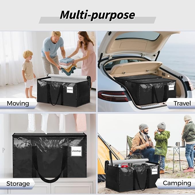 8 Pack Extra Large Heavy Duty Moving Bags, Reinforced Handles & Heavy-Duty - Image 6