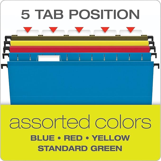 Pendaflex SureHook Reinforced Extra Capacity Hanging Pockets, Letter Size - Image 7