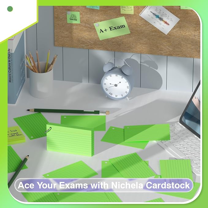 250 Count Green Index Cards - Image 6