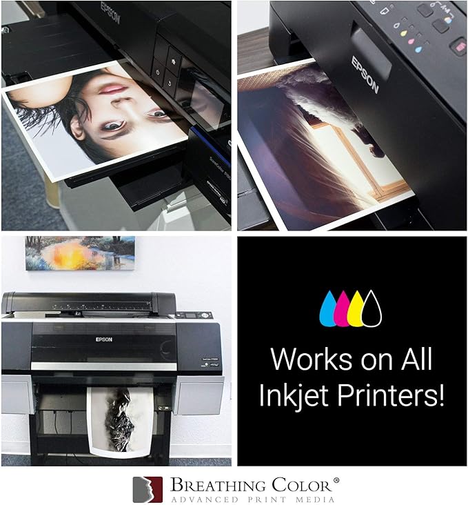 Optica One is a Luxurious 300 gsm Smooth Matte Fine Art Inkjet Paper Offered in size 17"x25”, 25 Sheets; Its Bright White Color is Ideal for Black and White and Color Prints. 100% Archival Certified-DeskLoop Office