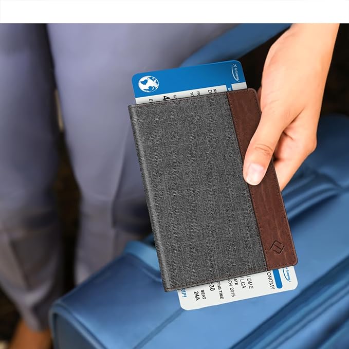 FINTIE Passport Holder, Slim Travel Wallet RFID Blocking Card Case Cover - Image 5