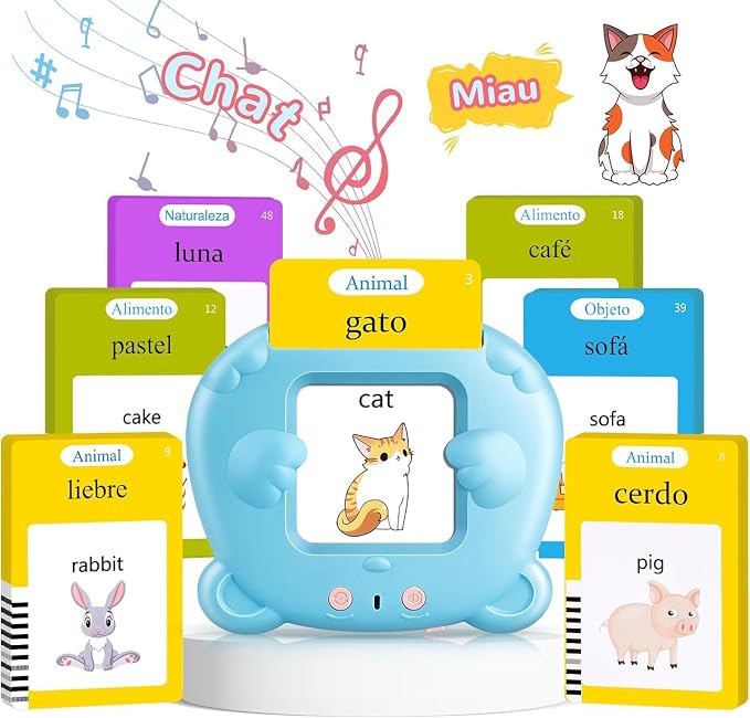 Spanish & English Talking Flash Cards by AHJ