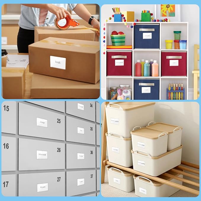 56 Pack Clear Self-Adhesive Pockets, 1.9" x 3.8" Index Card Pockets - Image 7