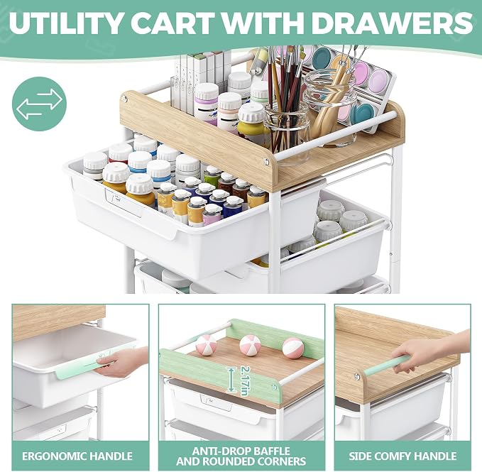 Rolling Storage Utility Cart - Image 5