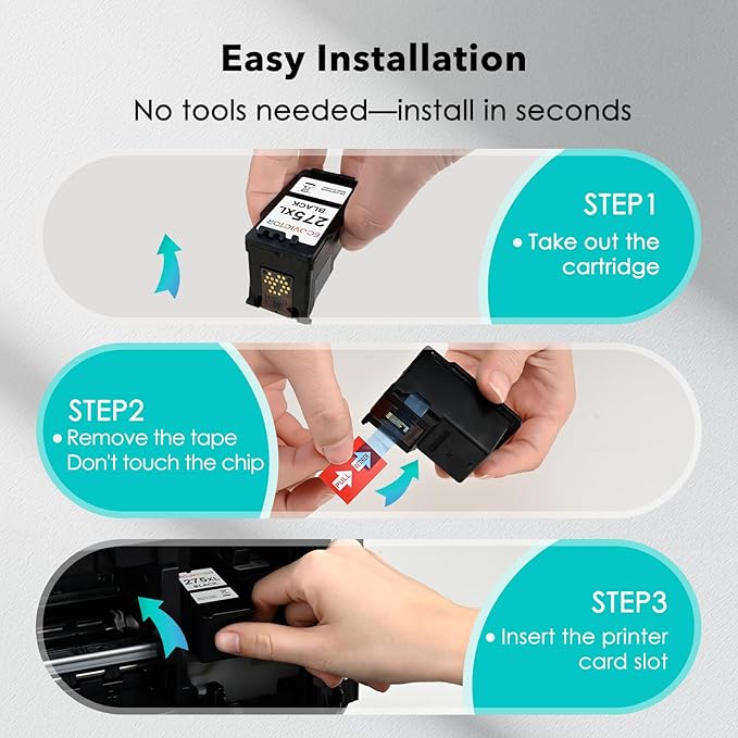 EcoVictor Remanufactured PG-275 Black Ink Cartridge Replacement for Canon 275XL PG275 Cannon PG-275XL PG275XL Black 2 Pack Ink for PIXMA TR4720 TR4700 TR4722 TS3522 TS3722 TS3500 TS3520 TS3700 Printer-DeskLoop Office