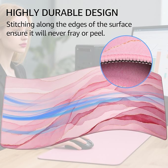 KTRIO Large Gaming Mouse Pad, Desk Mat, 31.5 x 15.7 in, XXL | Smooth - Image 4