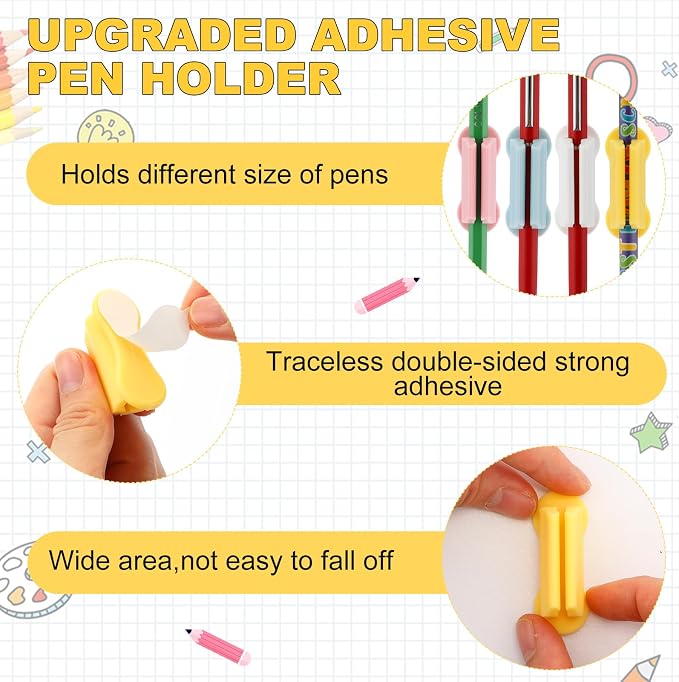Sherr 24 Pack Adhesive Pencil Holders - Image 3