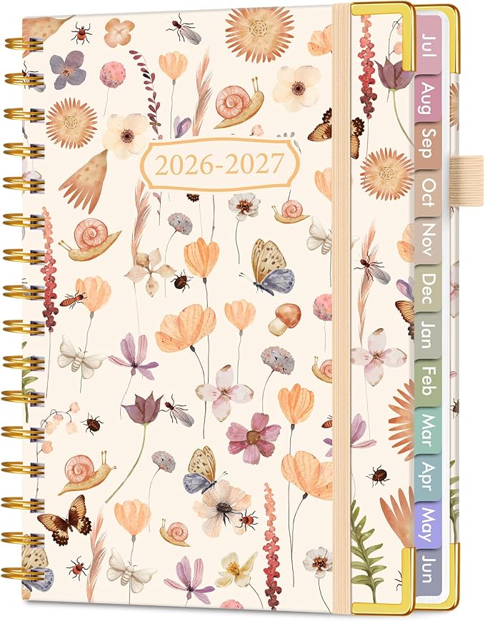 Academic Planner 2026-2027, Hardcover Weekly and Monthly Calendar Planner from by Unknown