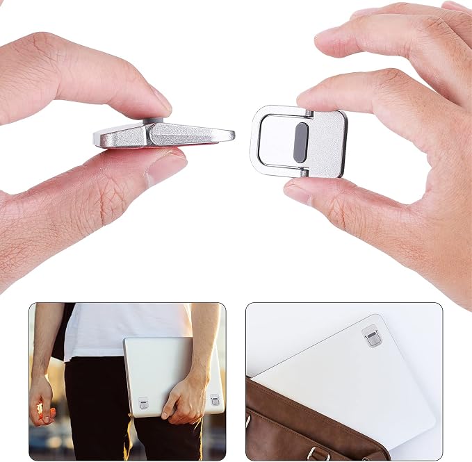Abeillo 2PCS Portable Keyboard Riser, Self-Adhesive Mini Laptop Stand Invisible - Image 4