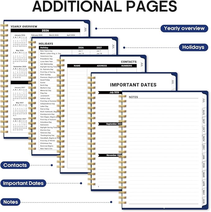 Planner 2026-2027, Academic Year Monthly and Weekly Calendar Planner, Jul 2026 - Image 5