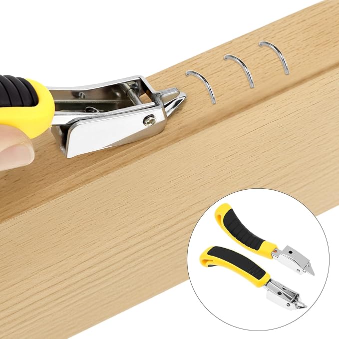 QWORK Heavy Duty Staple Remover Staple Puller Tool, 2 Pack Upholstery Staple - Image 7