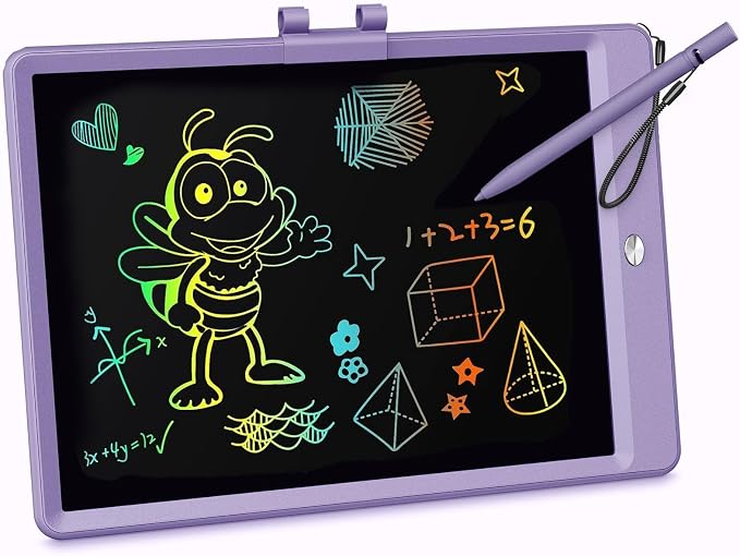 KOKODI LCD Writing Tablet, 10 Inch Colorful Toddler Doodle Board Drawing Tablet by WhereKidsLearnThroughPlay