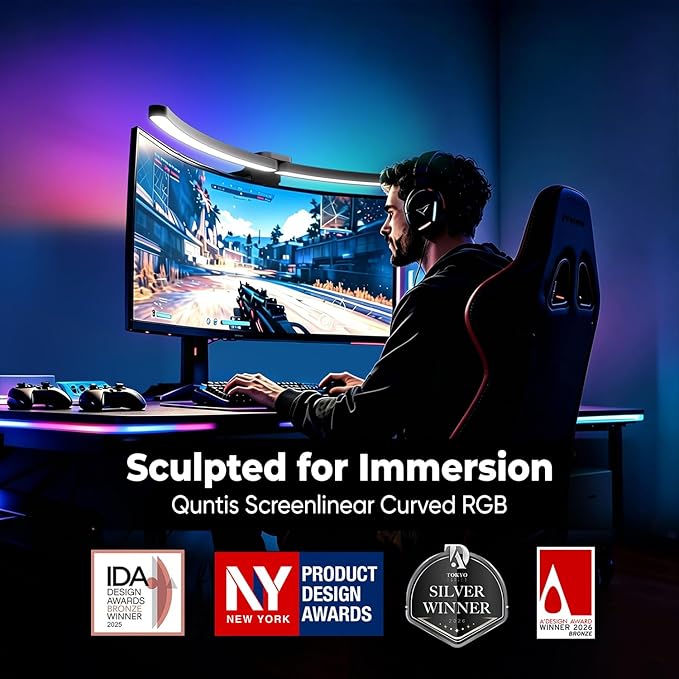 Quntis Curved Monitor Light Bar 15 RGB Backlight - Image 2