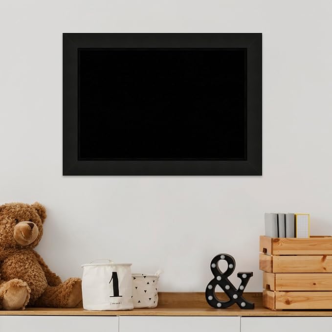 Amanti Art Black Cork Board for Wall, 15x21 Vision Board with Black Wood Frame, Small Corkboard Office Decor for Home Organization, Casual Corkboard Pinboard to Display Items for Home Organization in-DeskLoop Office