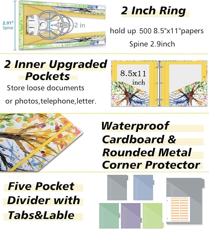 2 Inch 3 Ring Binder Organizer - Image 4