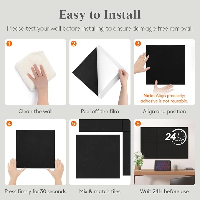 Lifewit 36"x 24" Felt Bulletin Board - Image 7