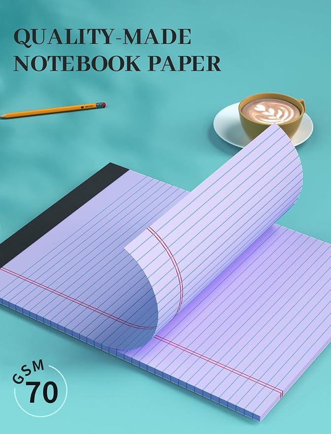 Legal Pads 8.5 x 11, 6 Pack Note Pads 8.5x11, Colored Legal Pads 8.5 x 11 - Image 4