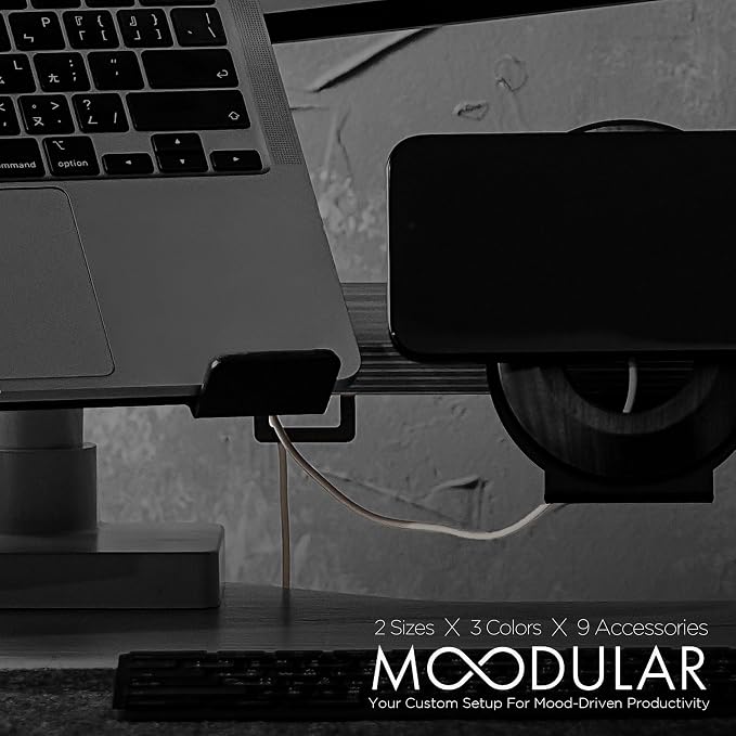 ULTRARM Moodular Add-ons Cable Organizer 2 Pack Black MSA-CO - Image 2