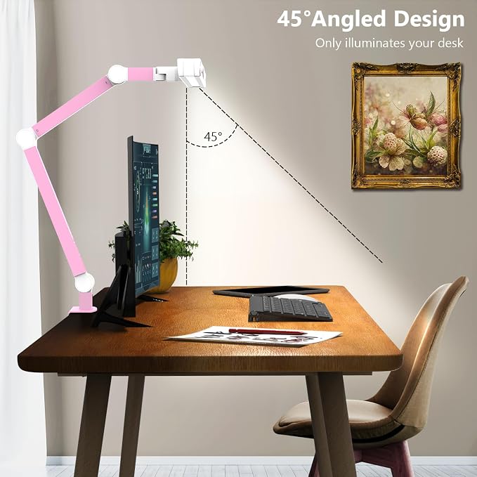 Micomlan Architect Desk Lamp for Home Office, 24W Bright Rotatable Led Table - Image 5