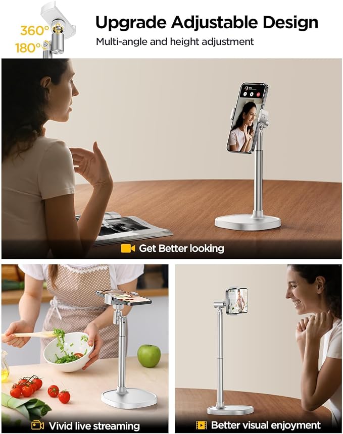 DIMONCOAT Adjustable Aluminum Alloy Cell Phone Stand - Image 4
