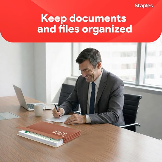 Staples Reinforced File Pockets, Letter Size, Expands Up to 5.25", Heavy‑Duty - Image 5