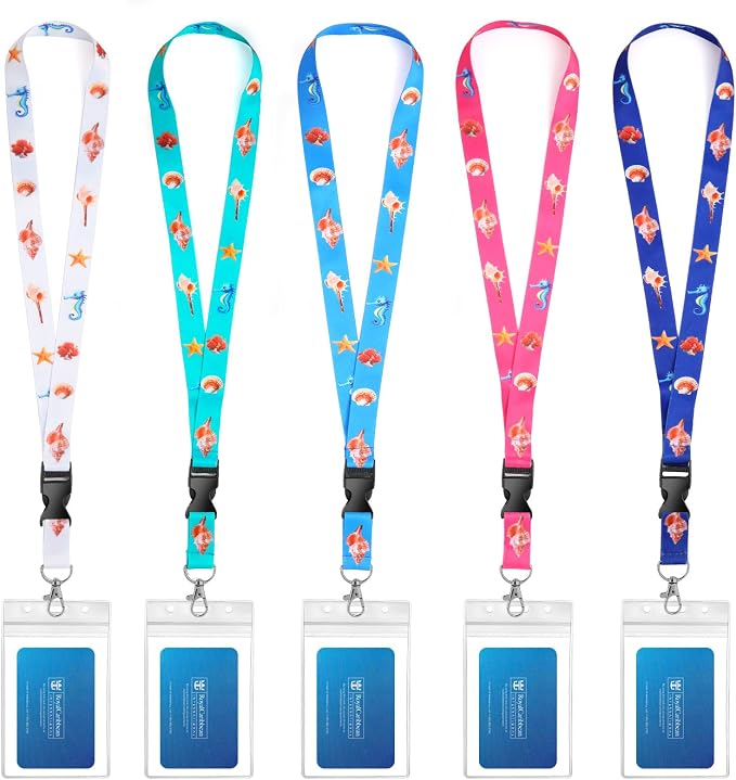 Cruise Lanyards, 5 Pack Waterproof Cruise Lanyard by Qsszk