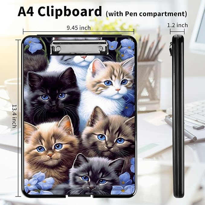 A4 Clipboards, Heavy Duty Waterproof Nursing Plastic Folder Clipboard - Image 2