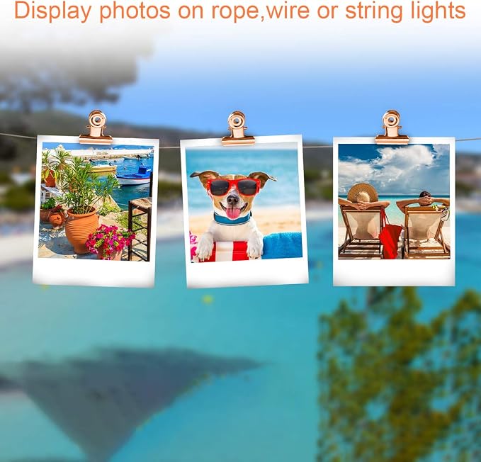 Small Bulldog Clips Rose Gold - Image 2