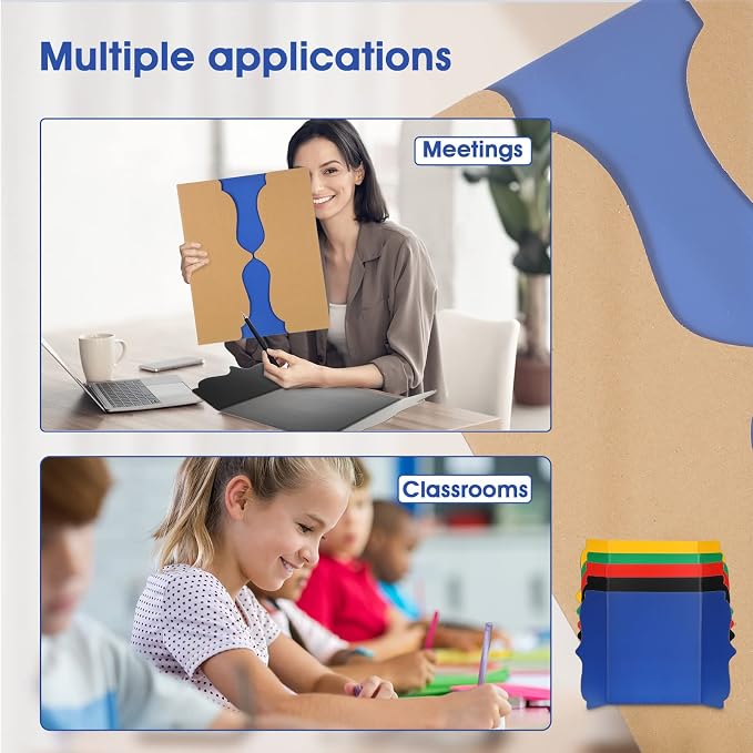 15 Pcs Trifold Presentation Board 12 x 20 Inch Trifold Poster Board Portable - Image 3