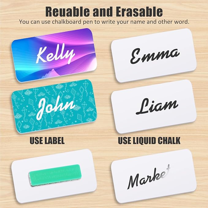 Chinco 30 Packs Magnetic Name Tags - Image 5