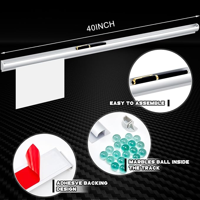Henoyso 2 Pcs Restaurant Ticket Holder 16/18/24/28/30/32/40/44" Slide Check - Image 2