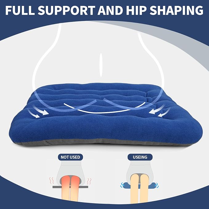 BUYUE Good Support Office Chair Cushion Padded, Soft Velvet Comfortable - Image 5