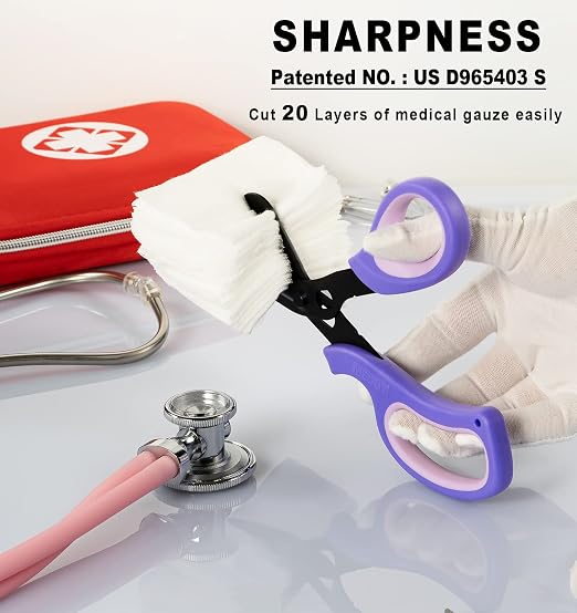 MEUUT 2 Pack Medical Scissors Trauma Shears -8 inch Patented Bandage Scissor - Image 2